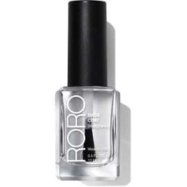 roro Base Coat Nail Polish for Women, Smooth Finish Primer Foundation, 21+ Free Vegan Cruelty-Free Formula, Clear .40fl oz
