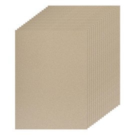 sourcing map 25 Sheet Champagne Gold Glitter Card Stock, 8"x11" A4 Shimmer Paper,250gsm One-Sided Cardstock for DIY Crafts, Scrapbooking, Party Decorations, Invitations