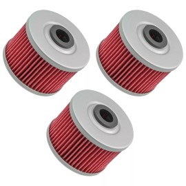 Caltric 3 Pack Oil Filter for Kawasaki 52010-0552 52010-1053 Oil Filter
