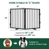 Snagle Paw Full Metal Freestanding Dog Gate,Indoor Dog Gate with