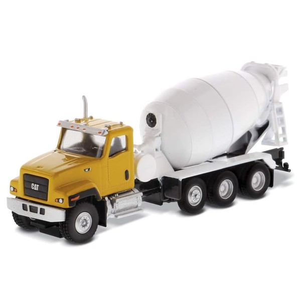 Cat Caterpillar CT681 Concrete Mixer Yellow and White High Line Series 1/87 (HO) Scale Diecast Model by Diecast Masters 85512