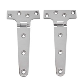 JT-HLM 2 PCS Marine Grade T Hinges 6"(L) x 3"(W) 316 Stainless Steel Heavy Duty Casting Boat Hinges