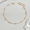NONAMOIS - Collar de cadena de oro para mujer, delicado