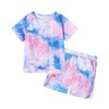 DISAUR Girls Short Sets 2 Piece Tie Dye Cute Outfits