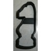 AJT KNIGHT CHESS BOARD GAME PIECE BLACK WHITE CHECKERBOARD COOKIE