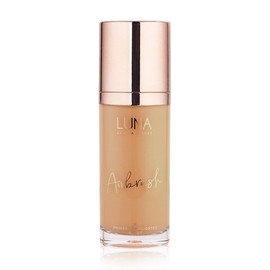 LUNA 3 in 1 Airbrush Primer Makeup, Highlighter and Skin Tint - Weightless and Breathable Illuminating Primer - Fine Line & Pore Minimizer Primer - Golden Beige Shade