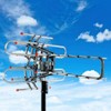 Leadzm 360°Rotation UV Dual Frequency 45-860MHz 22-38dB Open Antenna Assembly Required