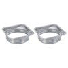 PATIKIL 8 Inch Duct Connector Flange, 2 Pcs Metal Straight
