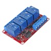 DWEII 4pack 4 Channel 5V Relay Module with Optocoupler High