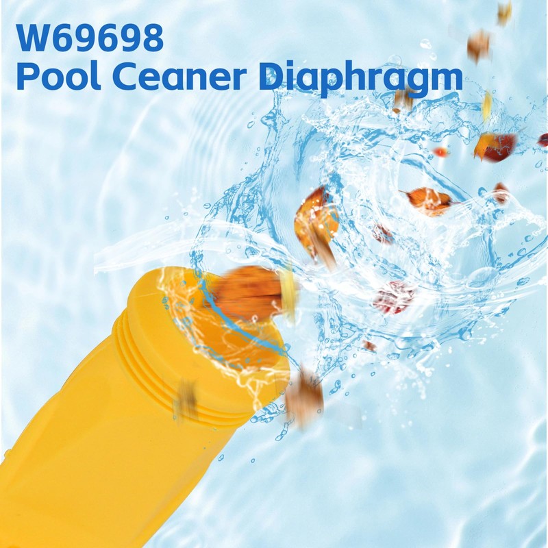 Funmit W69698 Pool Cleaner Diaphragm with W81600 Rataining Ring Long-Life
