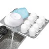Luxet Silicone Dish Drying Mat with Built-in Drain Lip -