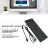 Compact Touch Keyboard, Wired Keyboard with Touchpad, HUB Function, X