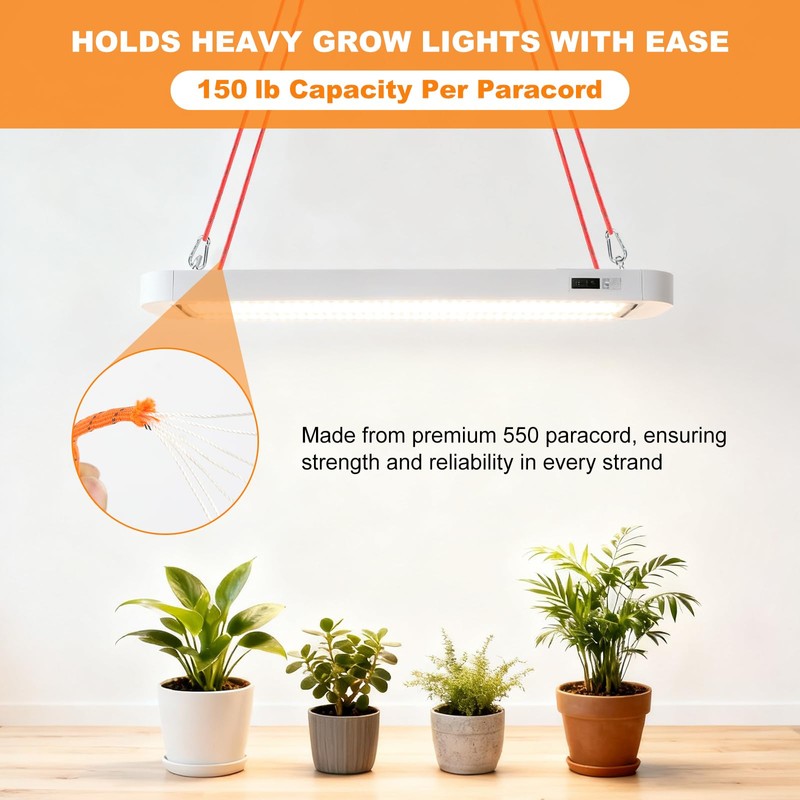 14ft Retractable Paracord Rope Tie Down Ratchet Strap Small Straps