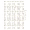 100Pcs Funny Planner Clips Anti Rust Electroplating Process Envelope Coffee