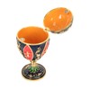 Egg Shaped Trinket Boxes Rhinestones Inlay Hand Painted Enamel Delicate