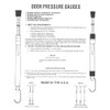 Door Pressure Gauge Push-Pull, 0-35 Lbs with Plastic Protective Tube