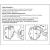 QCAA Door Spring Hinges, 2-3/4", Each Set Including 2 PCS