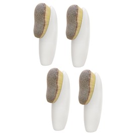 Baluue 4pcs Multifunctional Foundation and Powder Brush Lightweight Makeup Tools for Face Application for Daily Use and Travel