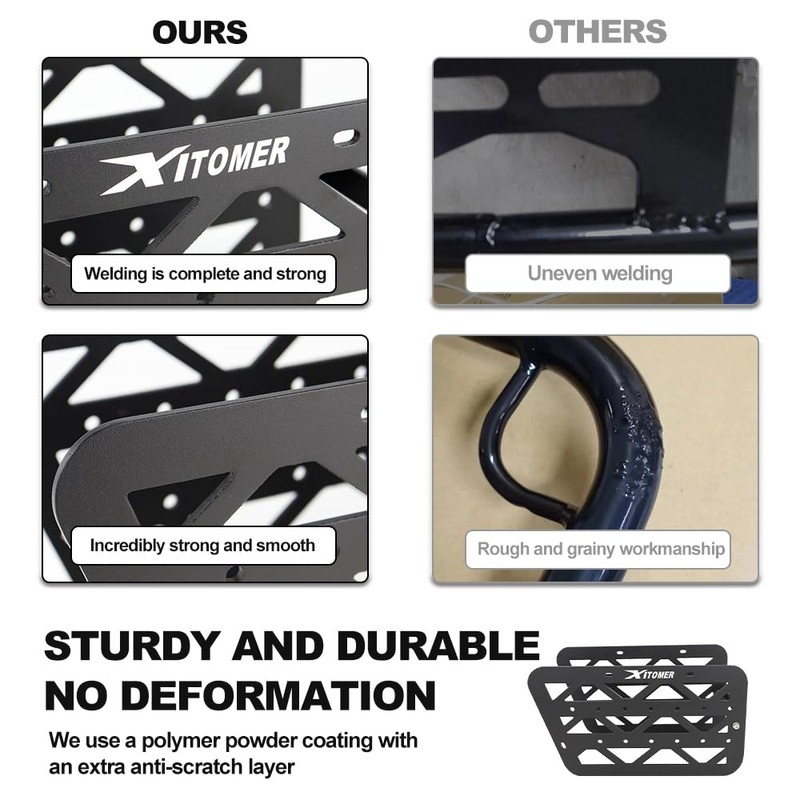 Xitomer Motorcycle Saddlebag Support Pannier Racks Compatible with Super73 S2