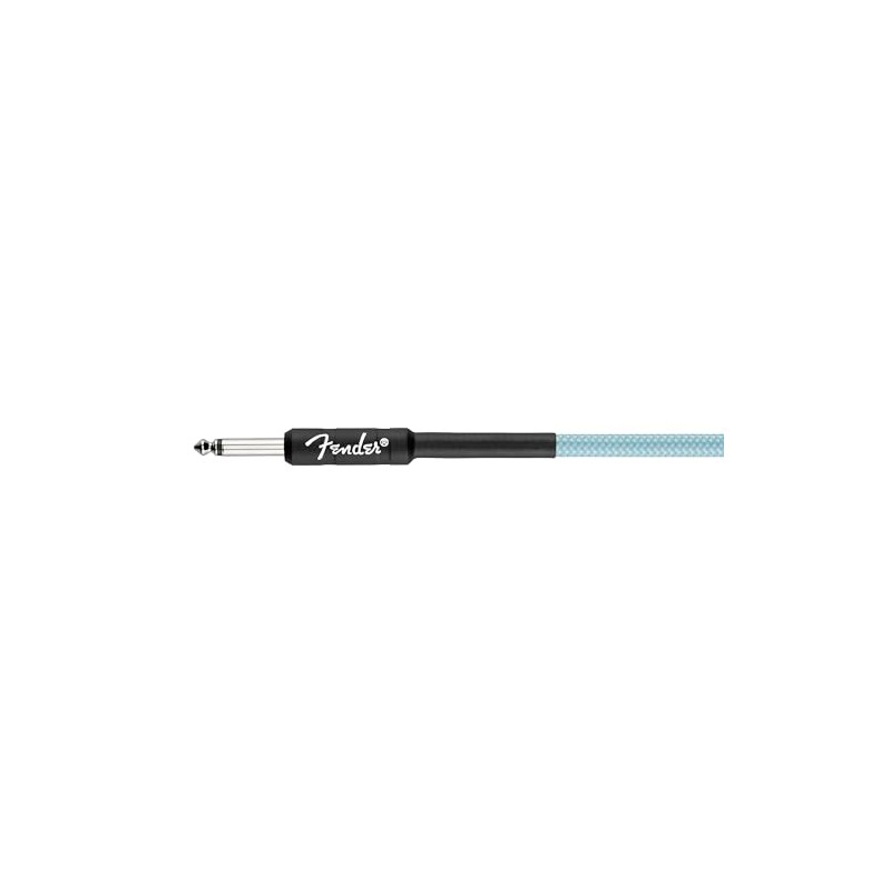 Fender Professional Series Tweed Instrument Cable, 15', Daphne Blue