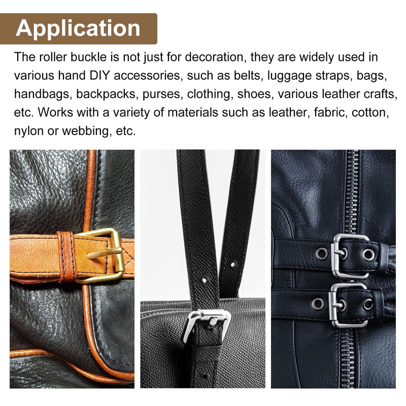 sourcing map Roller Buckles Multipurpose Metal Adjustable Belt Buckle for,