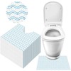 Tinideya 100 Pcs Disposable Toilet Commode Mat U Shaped Deodorizing