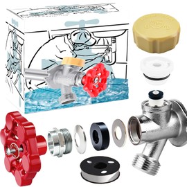 Outdoor Faucet Repair Kit, Frost-proof Valve Leak ASSE 1019-A Repair Kit, Anti-Siphon Valve VACVBKX1B Vacuum Breaker Repair Kit, Wall Hydrant Complete Replacement Kit, Hose Faucet Fitting Repair Kit