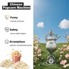 340ML Mini Chinese Popcorn Maker, Hot Air Stainless Steel Popper