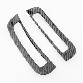 FUEISOF For Kia EV3 Left and Right Side A-Pillar Car Air Conditioning Vent Air Nozzles Ventilation Frame Trim (Wood Grain)