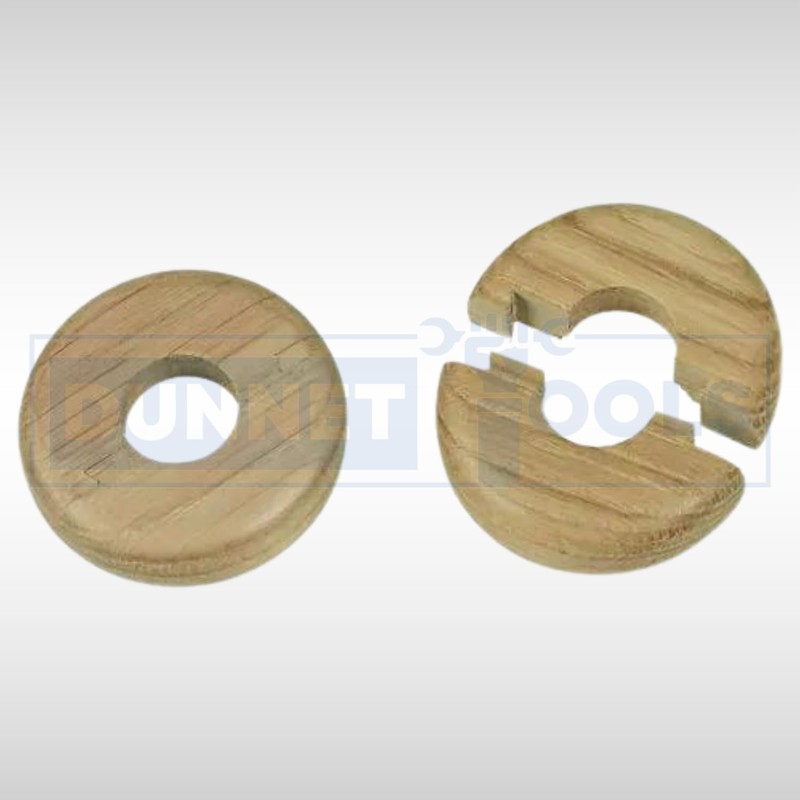 Dunnet Tools Radiator Pipe Covers Wooden Pipe Collars - Pack