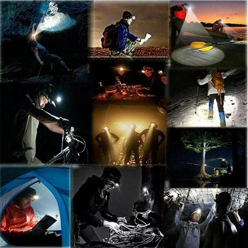 The Battery Connection Rechargeable Head light LED Tactical Headlamp Zoomable+2x