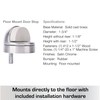 BRINKS Commercial - Dome Floor Door Stop, Satin Chrome Finish