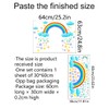 Condessacity Flower Rainbow Clouds Cute Kids Room Kindergarten Nursery Wall