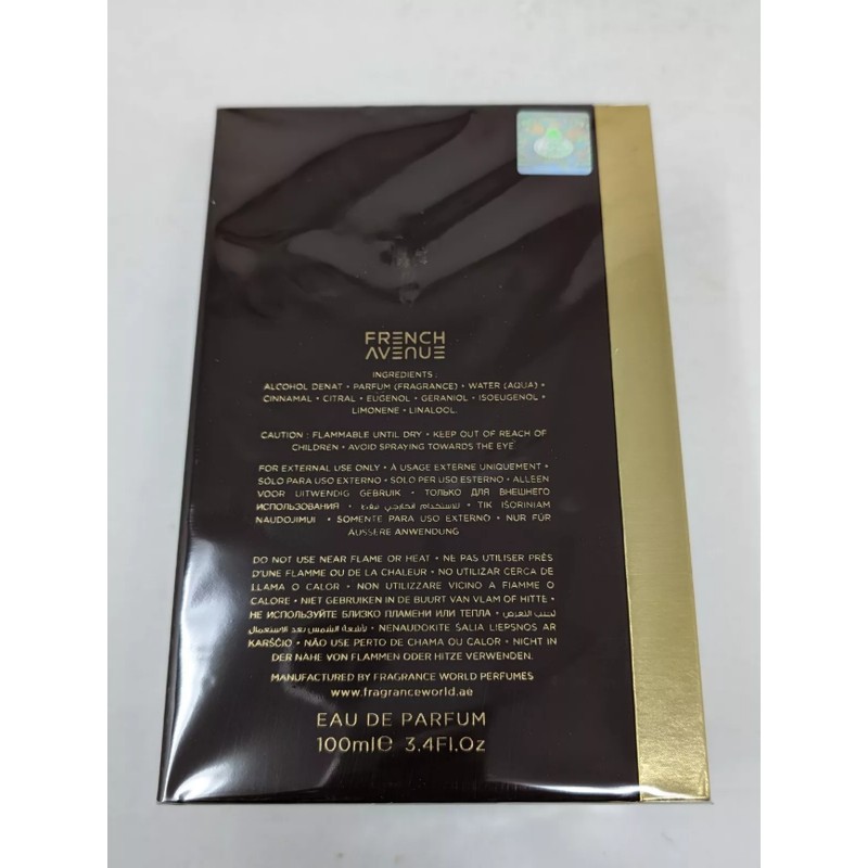 French Avenue Liquid Brun 3.4 oz EDP Spray Men Sealed