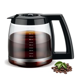 Cafetera de repuesto de 14 tazas compatible con Cuisinart DCC-2200 DCC-3200P1, jarra de vidrio para cafetera de 14 tazas, boquilla sin goteo y mango  