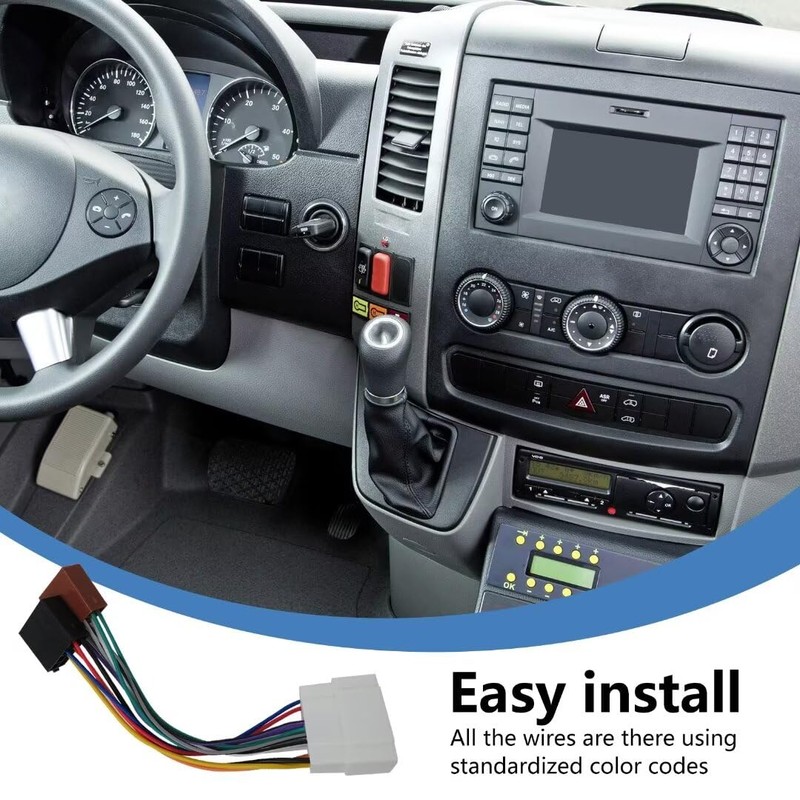 Car CD Radio Stereo Wiring Harness Adapter ISO Converter Replacement