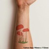 'Fairy Toadstools' Temporary Tattoo - Water Resistant, Skin-Safe, Non-Toxic Transfer