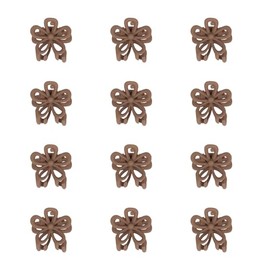 YISSION 12 Pcs Mini Brown Flower Hair Clips for Women Girls Cute Small Hair Barrettes Tiny Flower Claw Clips for Thin Thick Hair Hair Accessories for Women Girls