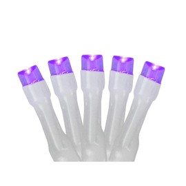 Northlight LED Wide Angle Christmas Lights - Purple - 9.5' White Wire - 20ct