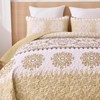 Xruibed Boho Quilt Set Queen Khaki Bohemian Themed Quilt Coverlet
