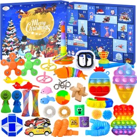 Advent Calendar 2024 for Children - 24 Days Christmas Countdown Calendar with Funny Fidget Toys - Children's Advent Calendar for Boys Girls Teens Christmas Gifts for Children