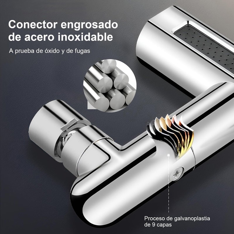Aireador de Fregadero, 360 Giratorio Grifo Extensor 4 Modos