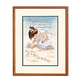 Collecting Shells Cross Stitch Chart by Janlynn
