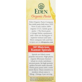 Eden Kamut Spirals, Organic, 100% Whole Grain, 12-Ounce (Pack of 6)