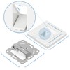 deleyCON 4x 1 Port LAN Junction Box Data Socket Flush-Mounted