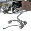 Ausla Double Sink Drain Set, Kitchen Sink Drain Hose Kit,