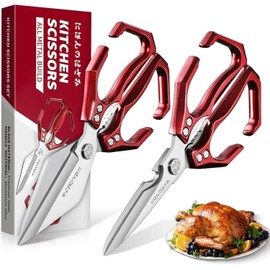 Dream Reach Kitchen Shears Set - Heavy Duty Kitchen Scissors for Food with Ergonomic Handle, Poultry Shears for Chicken, Meat, Seafood, Bone Cutting, Gifts for Men Women