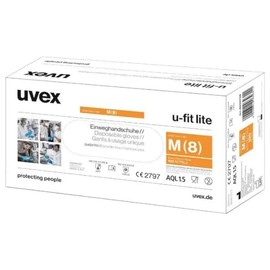 uvex u-fit lite 6016808 Disposable Gloves Size (gloves): M EN 420:2003+A1:2009, EN 374- Pack of 100