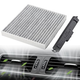 Cabin Air Filter & Filter Access Door, Air Conditioning Filter Compatible With Chrysler Dodge Vehicle 200, Ram 1500 2500 3500 2011-2019 Replaces# 68406048AA 68052292AA 68318365AA 5058693AA