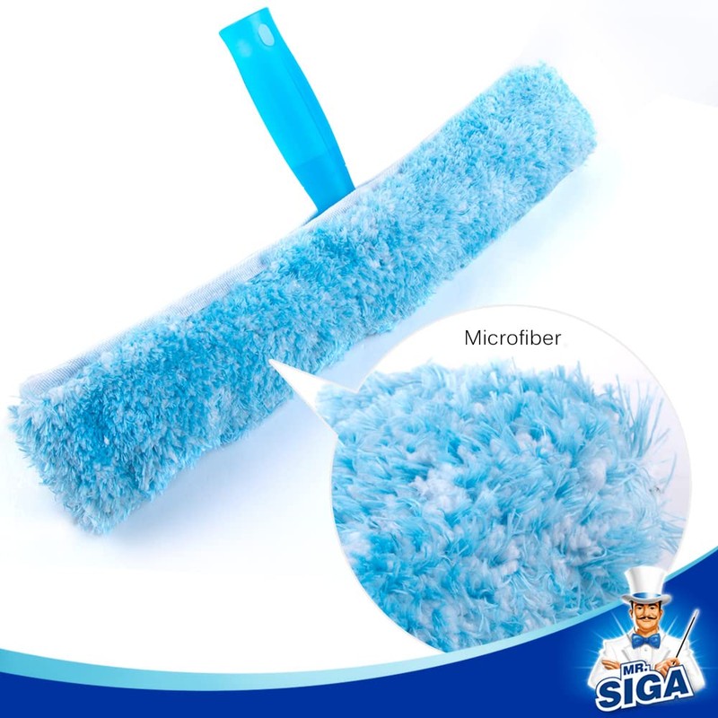 MR.SIGA Professional Window Cleaning Combo - Squeegee & Microfiber Window